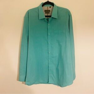 Zara Men's Aqua Button Down Shirt